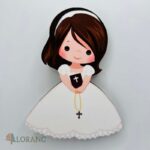 Dekorácia na tortu/magnetka prijímanie – modliace sa dievčatko