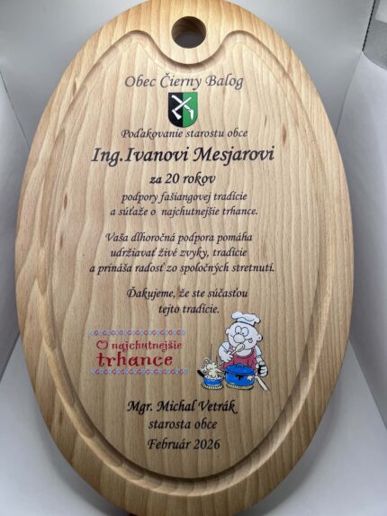 Plaketa - doska ovál