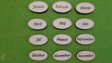 Rodinný kalenár - 12 mesiacov /Biele/