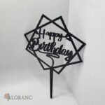 pl.zápich na tortu - Happy Birthday /Čierna 02/