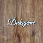 Nápis - Ďakujeme