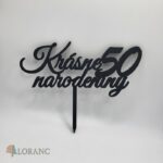 Zápich/ Krásne narodeniny 50 /čierna/