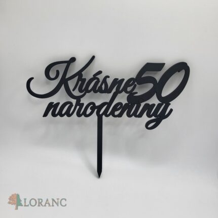 Zápich/ Krásne narodeniny 50 /čierna/