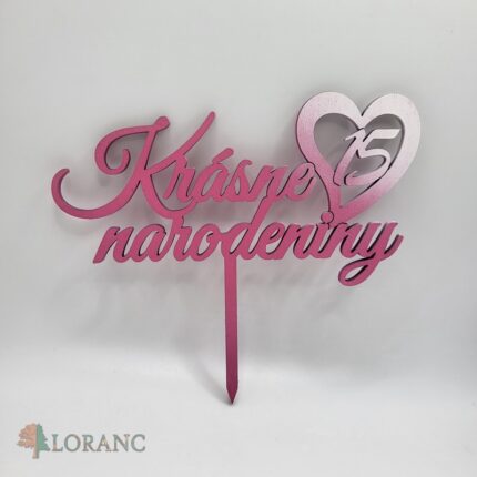 Krásne narodeniny ♥ 15 /ružová/