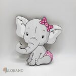 Dekorácia na tortu / magnetka Sloník 03