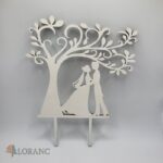 Svadobný pár pod korunou stromu 02 /biela/12,3/