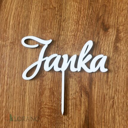 Zápich na tortu meno Janka