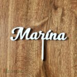 Zápich na tortu meno Marína