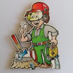 magnetka Drevorubač - pilčík 01