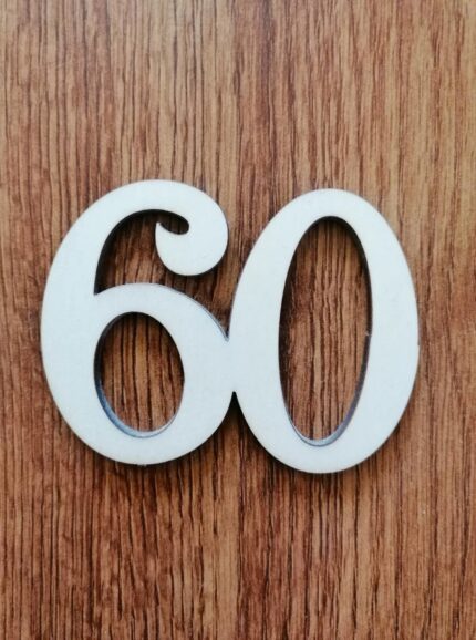 Dekoračné číslo 60