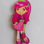 Dekorácia na tortu/magnetkaJahôdka a jej kamaráti - Malinka