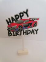 pl. zápich na tortu – Happy Birthday + Auto 02 – Obrázok 2