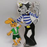 Dekorácia na tortu/magnetka Vlk a zajac 01