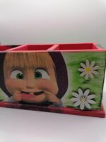 BOX na perá a ceruzky Máša a medveď /3 komorový/ – Obrázok 3
