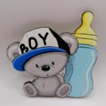 Magnetka - Macko - Boy + fľaška