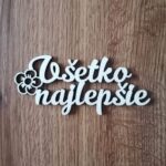 Nápis na tortu - Všetko najlepšie / kvietok