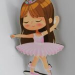 Dekorácia na tortu/magnetka-Baletka /02/