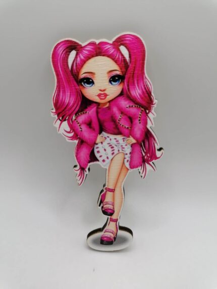 Dekorácia na tortu/magnetka - Rainbow High /06/