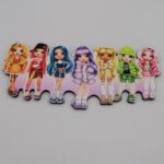 Dekorácia na tortu/magnetka - Rainbow High /10/