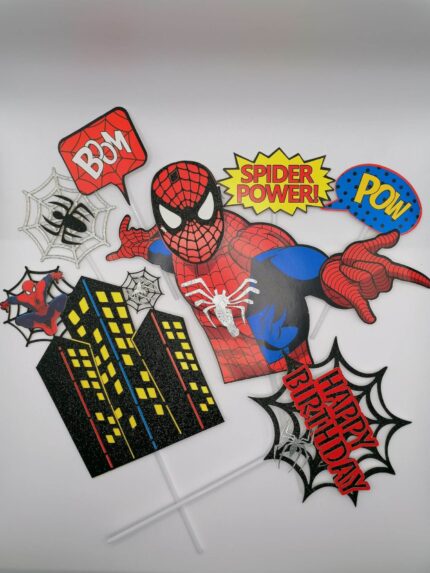 Pap.zápich na tortu Happy Birthday - Spiderman 01