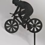 zápich na tortu Cyklistka - bicykel 04 /čierna/