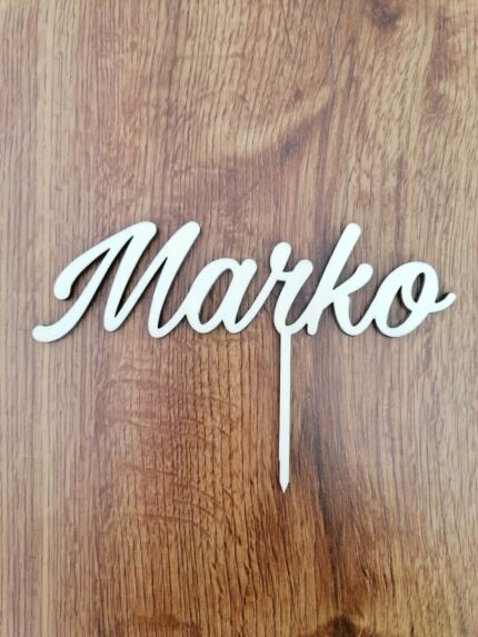 Zápich na tortu - meno Marko