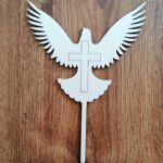 Zápich na tortu/ Holubica 02 /natur/