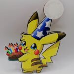 dekorácia na tortu/magnetka Pikachu s tortou /Pokémon 02