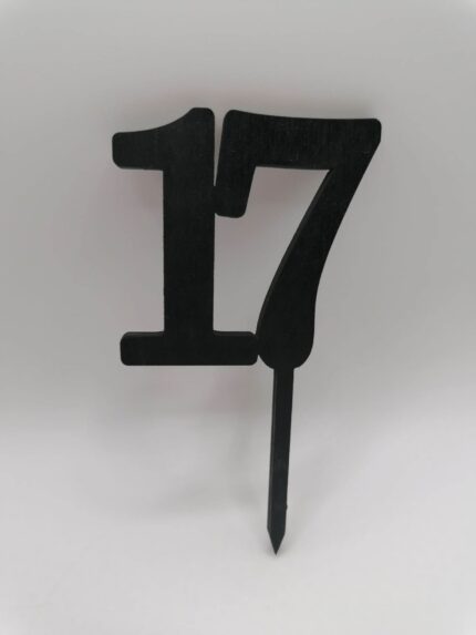 Zápich - číslo 17 old/čierny