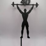 Zápich na tortu /Fitnes -vzpierač 40