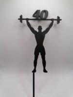 Zápich na tortu/Fitnes -vzpierač 14 – Obrázok 2