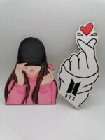 Dekorácia na tortu/magnetka logo BTS 05 – Obrázok 2