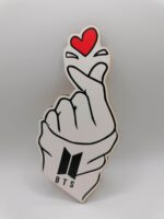 Dekorácia na tortu/magnetka logo BTS 05