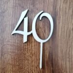 zápich na tortu číslo 40 /FRENCH/5,5