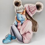 Dekorácia na tortu/magnetka Mama a syn