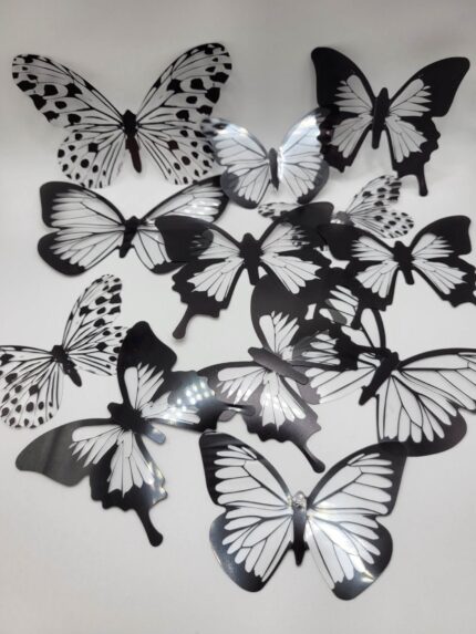 Dekorácia na tortu/Motýle 3D/23