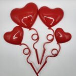 Srdiečko červené /plastové/SADA/