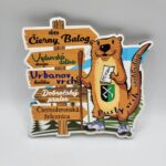 Vydra s info tabuľkou