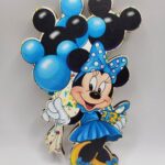 Minnie s balónmi /modrá/