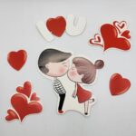 Papierový zápich - Zamilovaný pár 03