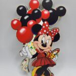Minnie s balónmi /červená/