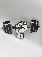 Dekorácia na tortu/magnetka -Fitnes -činka v ruke 01 – Obrázok 6