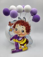 dekorácia na tortu/Balóniky 01 /biela-fialová/ – Obrázok 2