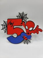 Pap.zápich na tortu - číslo 5. Spiderman