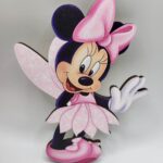 Dekorácia na tortu/magnetka Minnie s krídlami /ružová/