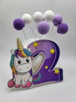 dekorácia na tortu/Balóniky 01 /biela-fialová/ – Obrázok 6