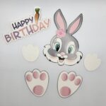 Pap. zápich na tortu - Happy Birthday- Zajačik