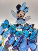 Papierová dekorácia - motýle modré 3D/30 – Obrázok 2