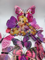 Dekorácia na tortu - motýle fialové 3D/28 – Obrázok 2