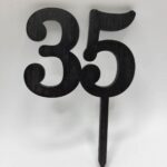 Zápich-číslo 35 old/čierny/